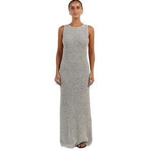 DISSH Jasper Black/White Marle Midi Dress Sz S